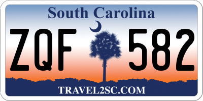 SC license plate ZQF582