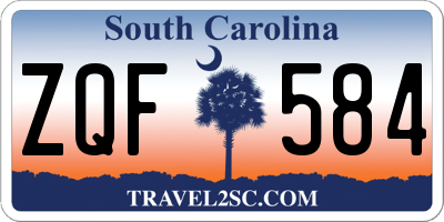 SC license plate ZQF584