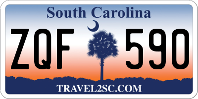 SC license plate ZQF590