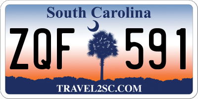 SC license plate ZQF591