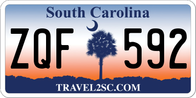 SC license plate ZQF592