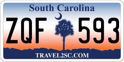 SC license plate ZQF593
