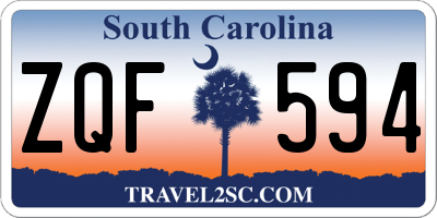 SC license plate ZQF594