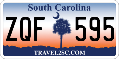 SC license plate ZQF595
