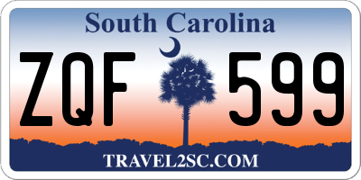 SC license plate ZQF599