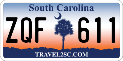 SC license plate ZQF611