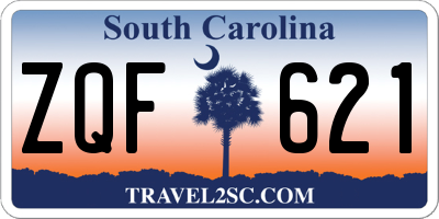 SC license plate ZQF621