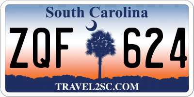 SC license plate ZQF624