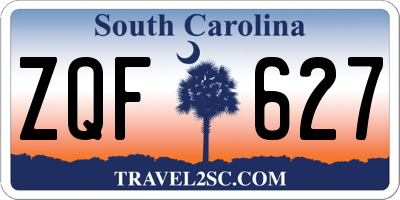 SC license plate ZQF627
