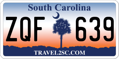 SC license plate ZQF639