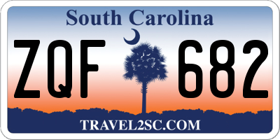 SC license plate ZQF682