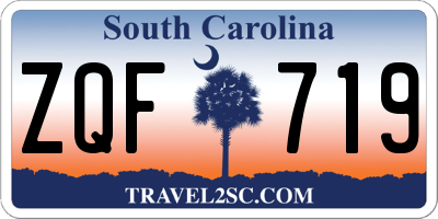 SC license plate ZQF719
