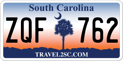 SC license plate ZQF762