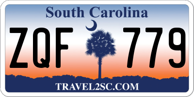 SC license plate ZQF779