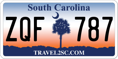 SC license plate ZQF787