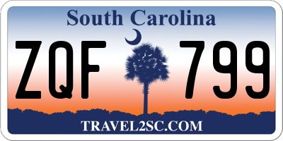 SC license plate ZQF799