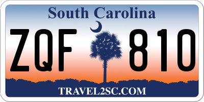 SC license plate ZQF810
