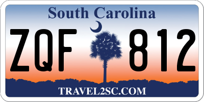 SC license plate ZQF812
