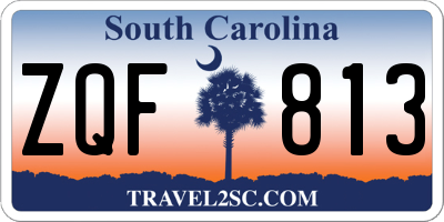 SC license plate ZQF813