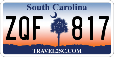 SC license plate ZQF817