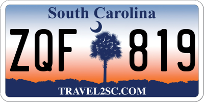 SC license plate ZQF819