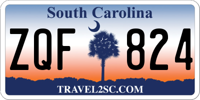 SC license plate ZQF824