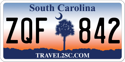 SC license plate ZQF842