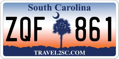 SC license plate ZQF861