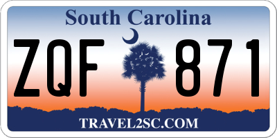 SC license plate ZQF871
