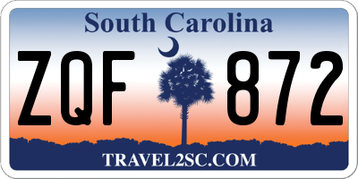 SC license plate ZQF872