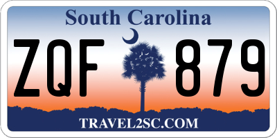 SC license plate ZQF879