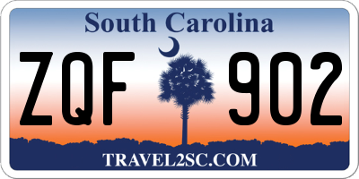 SC license plate ZQF902