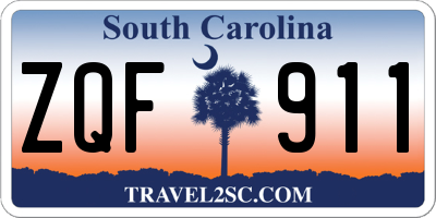 SC license plate ZQF911