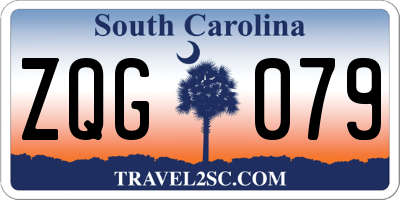 SC license plate ZQG079