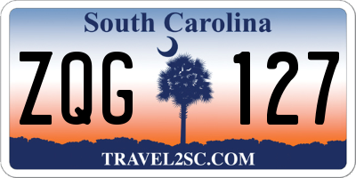 SC license plate ZQG127