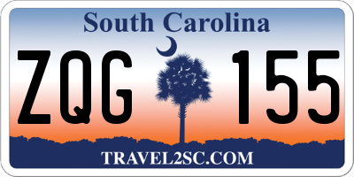 SC license plate ZQG155
