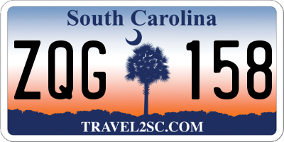 SC license plate ZQG158