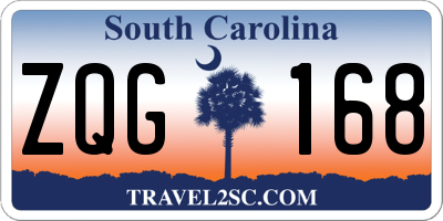 SC license plate ZQG168
