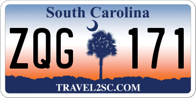 SC license plate ZQG171