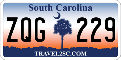SC license plate ZQG229