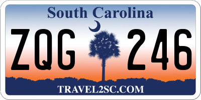 SC license plate ZQG246