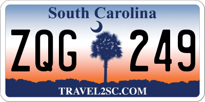 SC license plate ZQG249