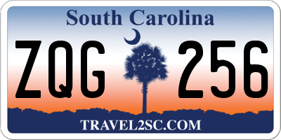 SC license plate ZQG256