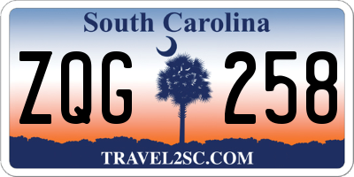 SC license plate ZQG258