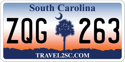 SC license plate ZQG263