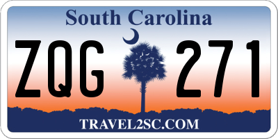 SC license plate ZQG271