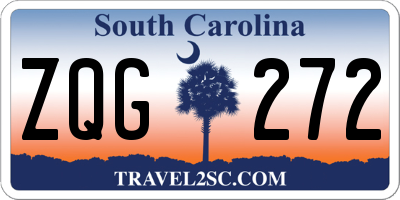 SC license plate ZQG272