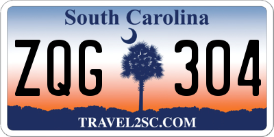 SC license plate ZQG304