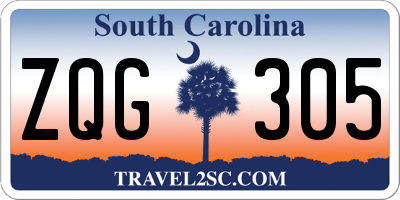 SC license plate ZQG305