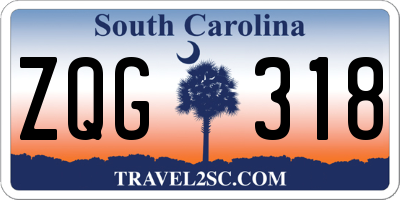 SC license plate ZQG318